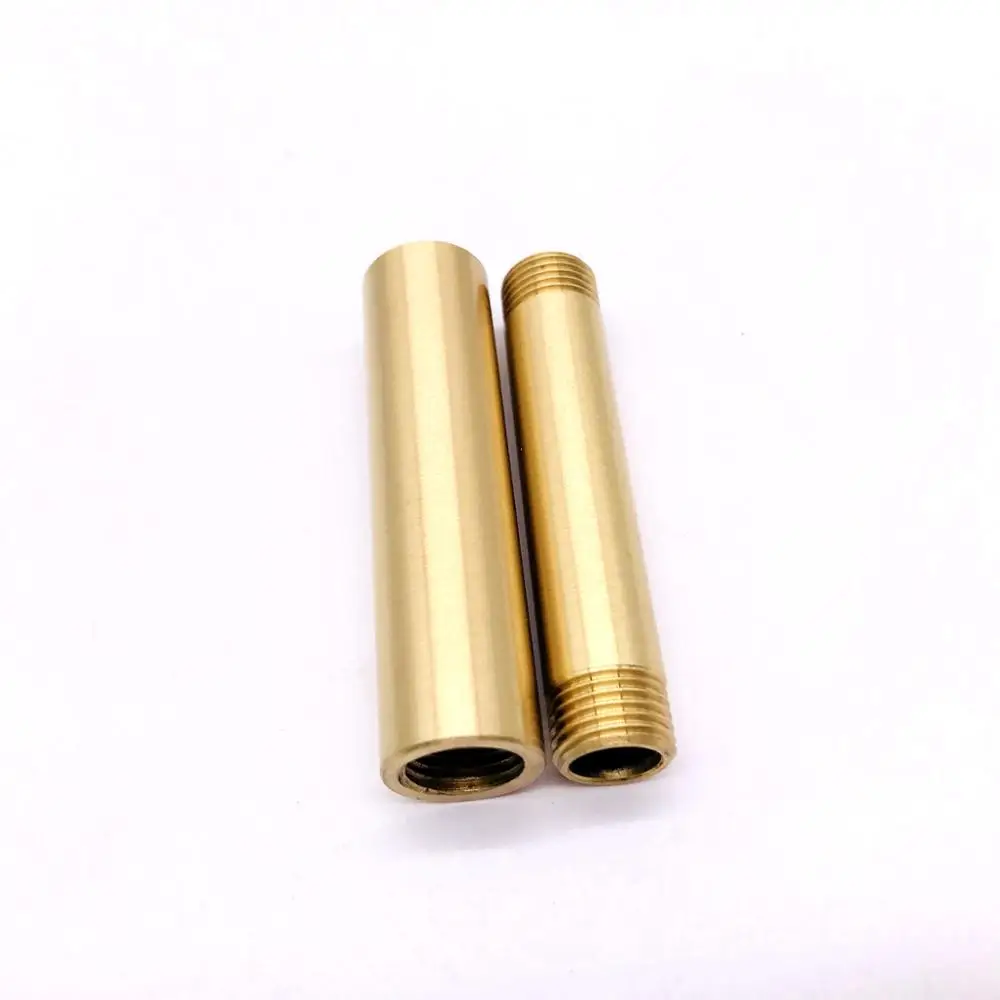 C2600 Cheap Diameter Brass Pipe Lighting Connection Brass thread lamp Tube for pipe light