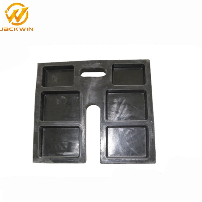 Durable 57*29*46 cm Recycled Black Rubber Base Weight For Pipe & Drape