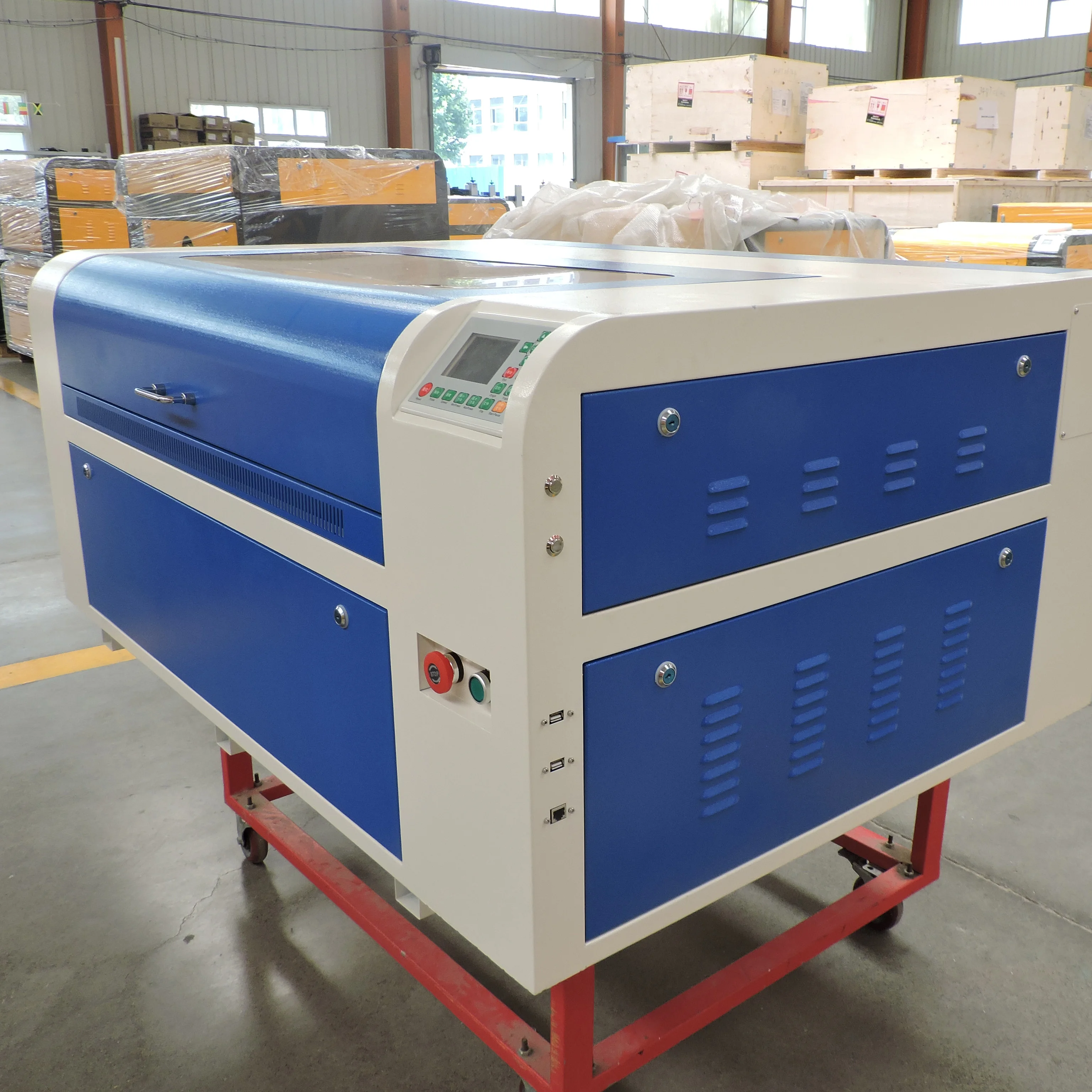 factory price 3d laser glass engraving machine for leather carving and cutting 6090