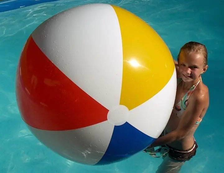 Hot selling colorful giant commercial inflatable beach ball popping