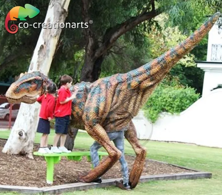  Высококачественный костюм динозавра со скрытыми ногами классный T rex ходящего на Хэллоуин реалистичный