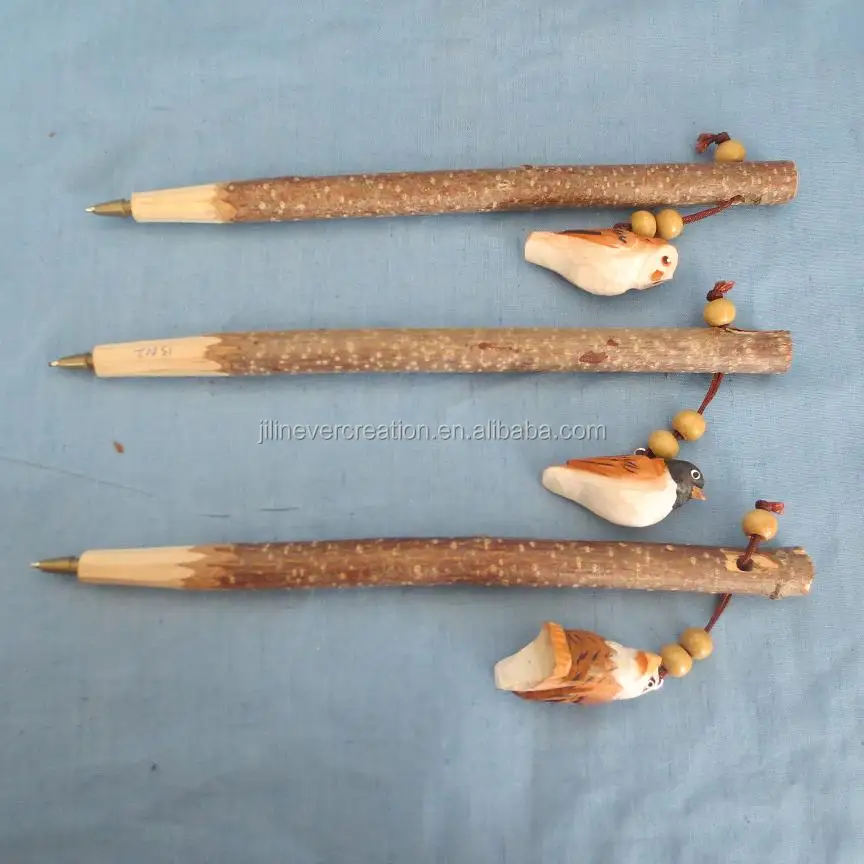 natural wood animal pen handmade gifts Decorative Wood Ballpoint Promotional Gift Fancy Wood Animal Pen