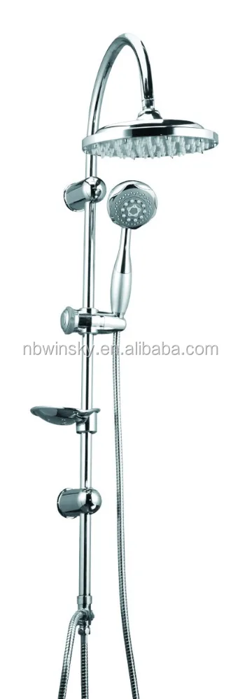 
stainless steel shower bar set 