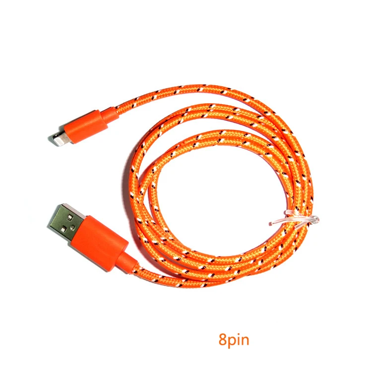 Плетеный 8 контакт. usb кабель для iphone 5 горячая распродажа в рынке для iPhone6 смартфон , сделанного заводе