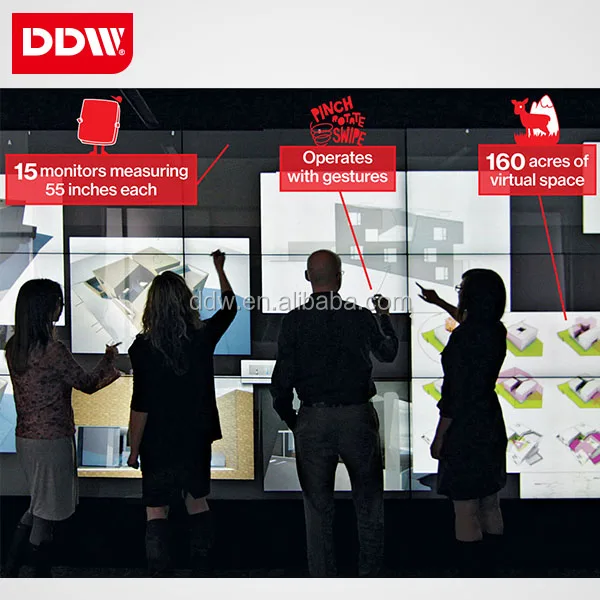 46 дюймов с разрешением 4K (3840x2160) DID ЖК-дисплей видеостены с HDMI, VGA, BNC и вход DVI