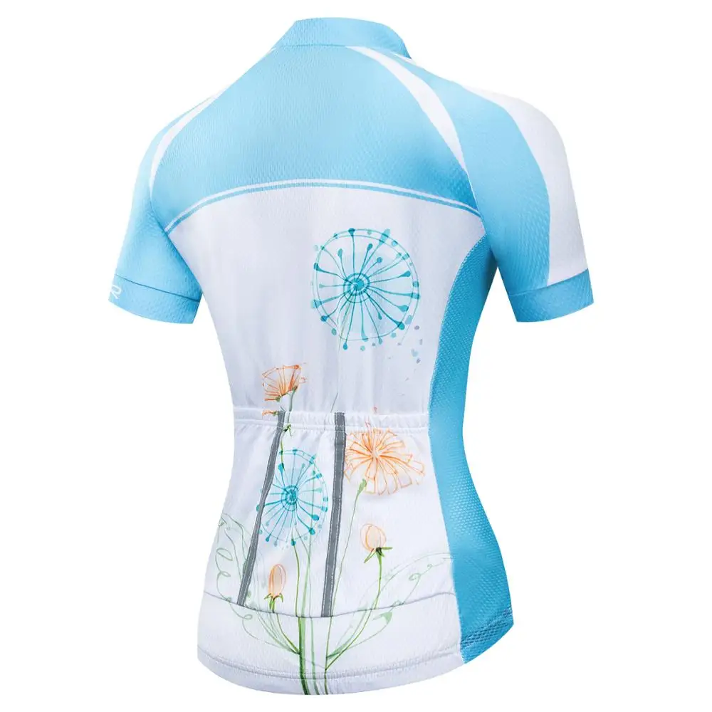 Weimostar Downhill Jerseys MTB Shirt Top Breathable Bicycle Clothing Ropa Ciclismo Blue Women Short Sleeve Cycling Jersey