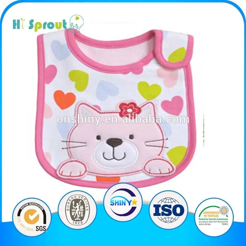 горячие продаж 100% органического хлопка мягкой ребенка нагрудники
