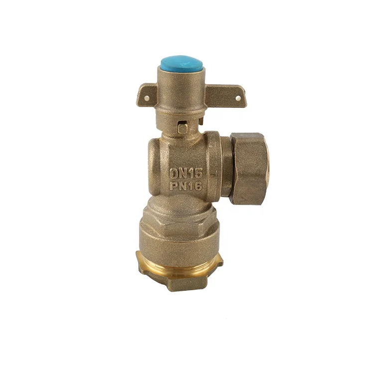 BMAG In Stock WRAS Certificated Anti-Theft DN15*3/4*25 PN16 Brass Lockable Ball Valves Lock Ball Valve For Water Meter