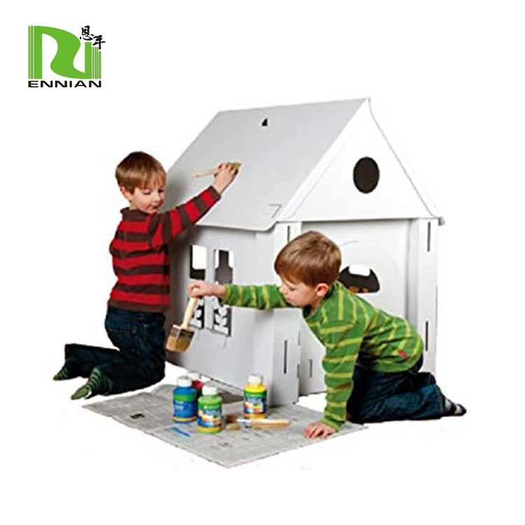 Children Intelligence Toys Recycled Cardboard Play House