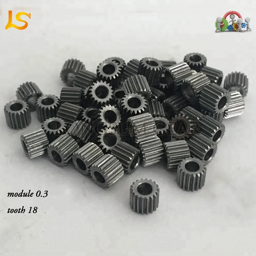 Индивидуальный небольшой металлический модуль с прямозубчатыми шестернями 0,3