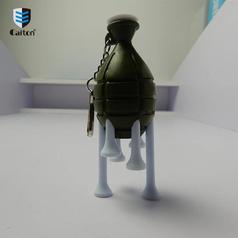 Caiton Golf Tee Holder Carrier 6 Plastic Golf Tees Ball Marker Keychain Golf Accessories