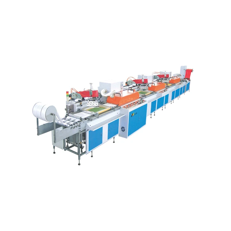 SPR Automatic Multi-color satin/paper/ribbon Label/Non-woven fabric Silk Screen Printing machine for sale/price