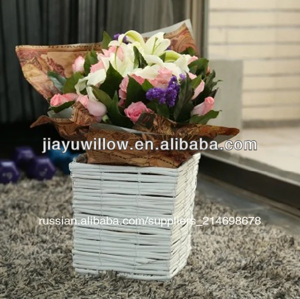 прямоугольные ивы декоративный цветочный горшок