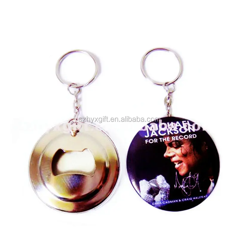 Figure Michael Jackson Custom Logo Bottle Opener Keychain