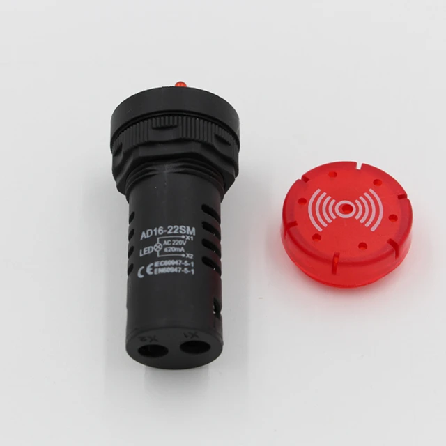 ad16 22ds indicator lamp for fire alarm with red indication lamp with buzzer indicator light