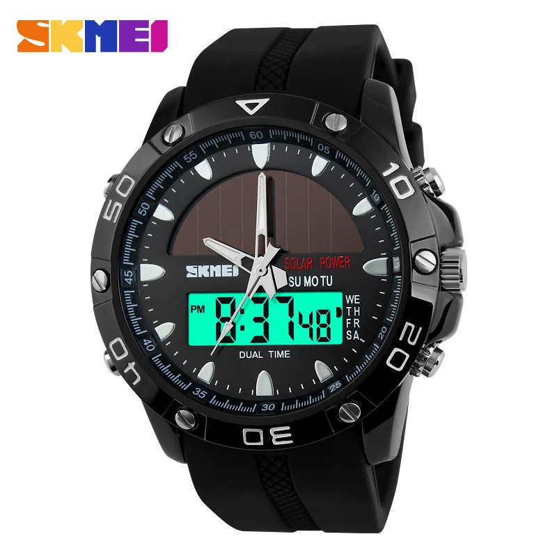 fashion teenage watches solar powered digital watch for fancy man 1064