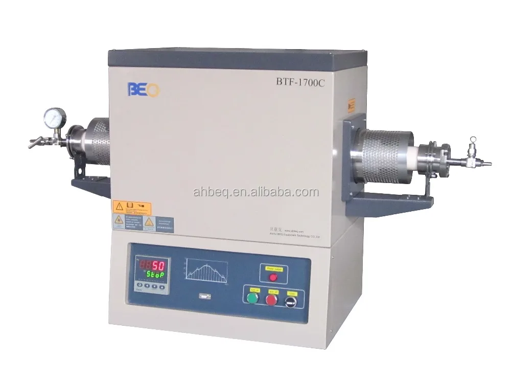 High-temperature CVD Diamond 1700C Hydrogen Tube Furnace with Low Vacuum System