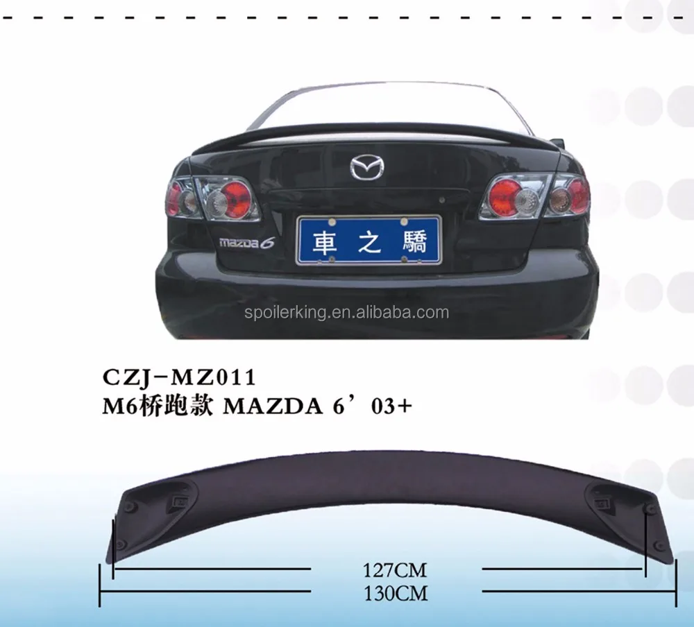 HIGH QUALITY ABS REAR SPOILER FOR MAZDA 6 2003 up
