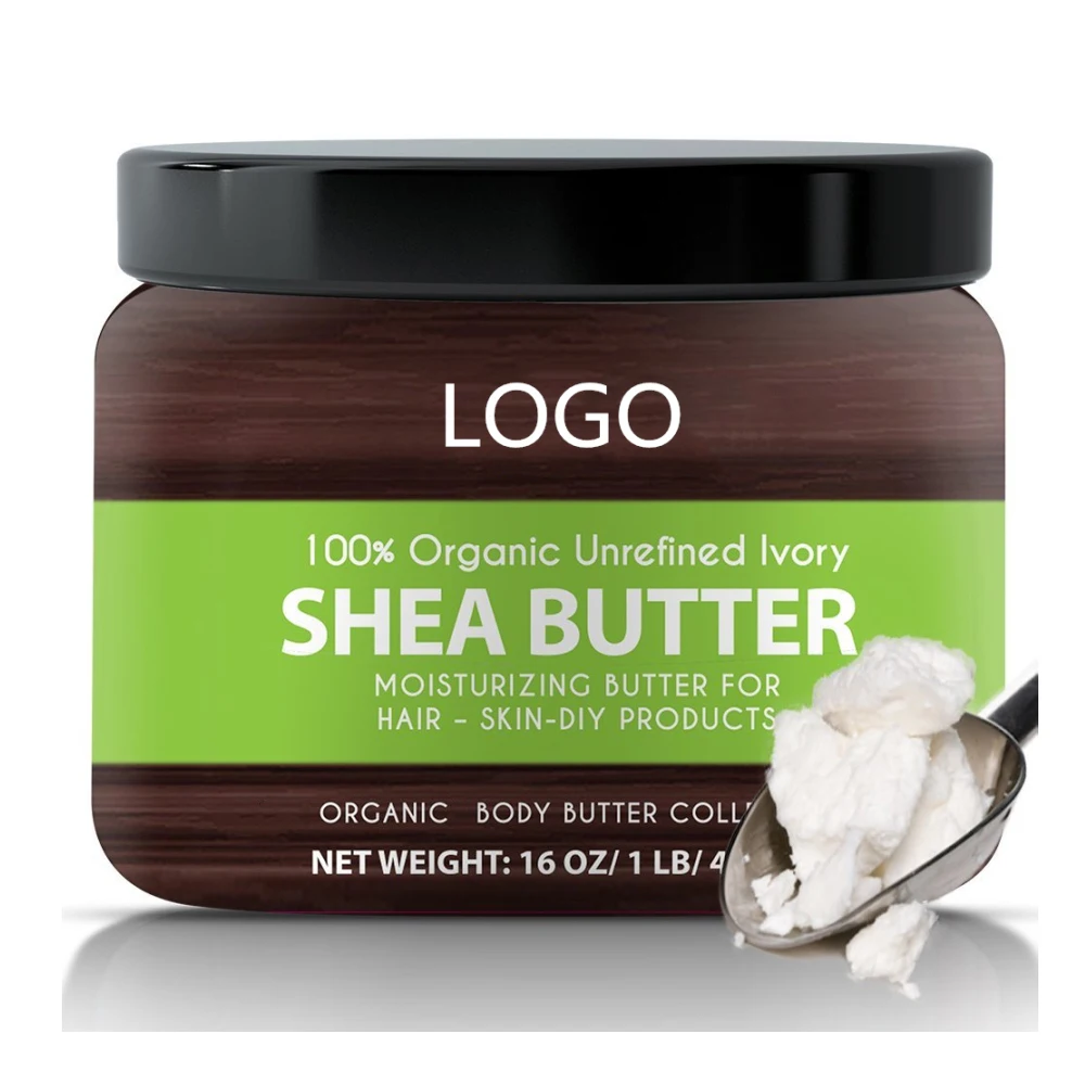 
 Необработанное органическое нерафинированное масло ши цвета слоновой кости для ухода за кожей  