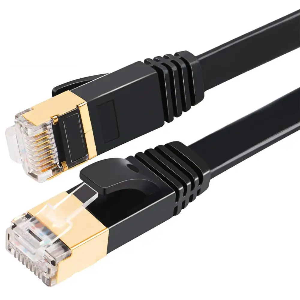  Кабель слава Ethernet экранированный SSTP Lan RJ45 черный патч-корд Cat7