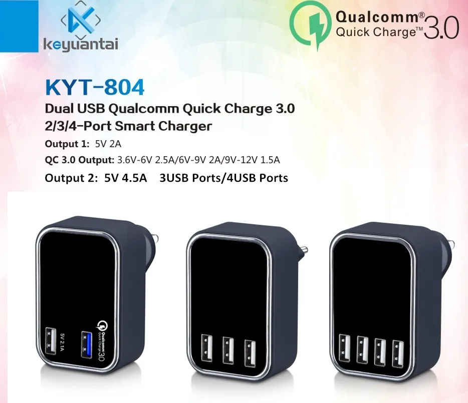 2016 горячей продажи SAA KC 4 порт 5 В 4.5A usb-зарядное устройство зарядное для samsung galaxy s2