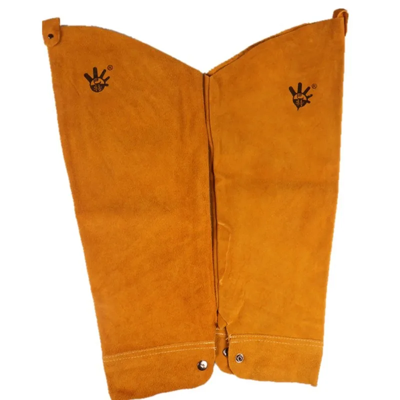 Leather Heat Resistant Welding Arm Pipe Sleeves Elastic Cuff Safety Work Spark Resistant Protection Arm Guard