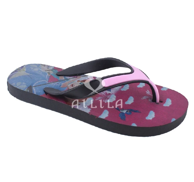 
New custom printing cute kids flip flop slippers 