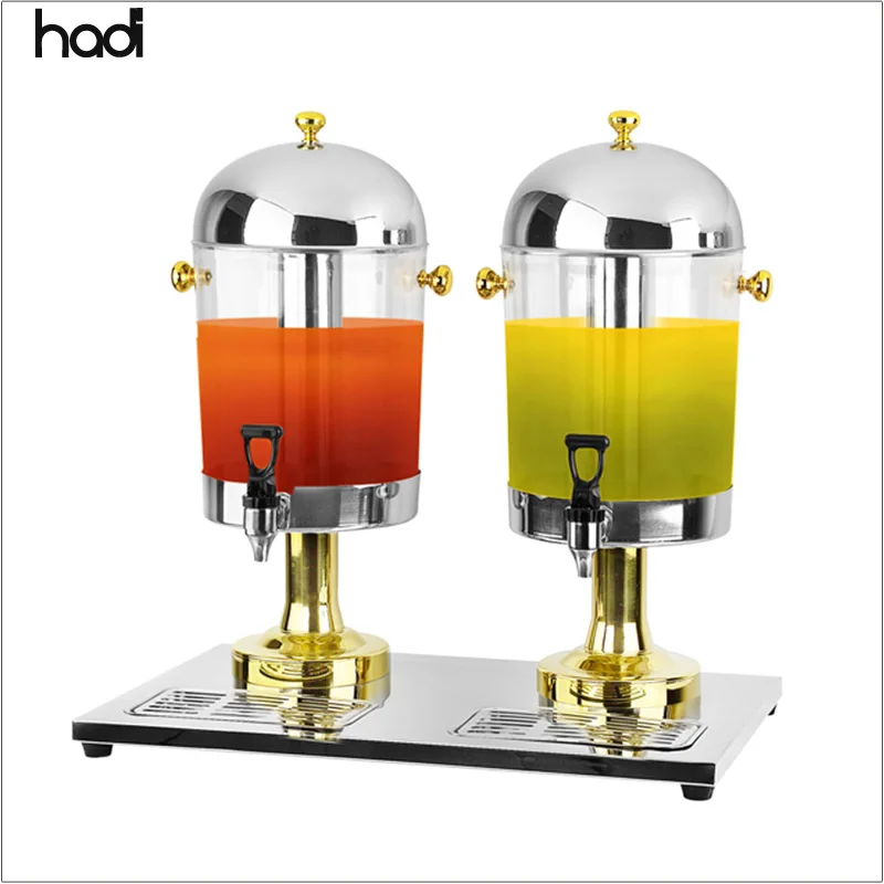 China manufacturer cheapest hadi single bottle 8L rose gold fancy soft drink dispenser cold orange juice dispenser prices