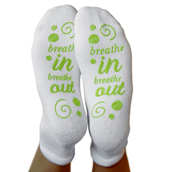 Сделайте свой собственный дизайн роскошные женские носки из чесаного хлопка оптовая продажа нескользящие для йоги взрослых