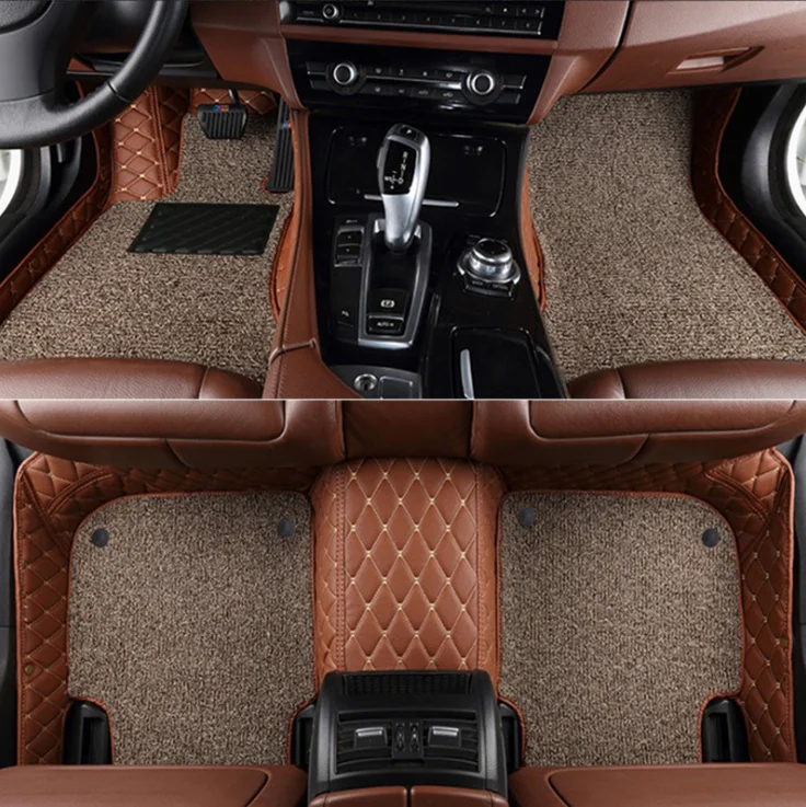 Factory Manufacture Tailored Rubber Waterproof With Wire coil Plastic 5d Car Full Floor Mat