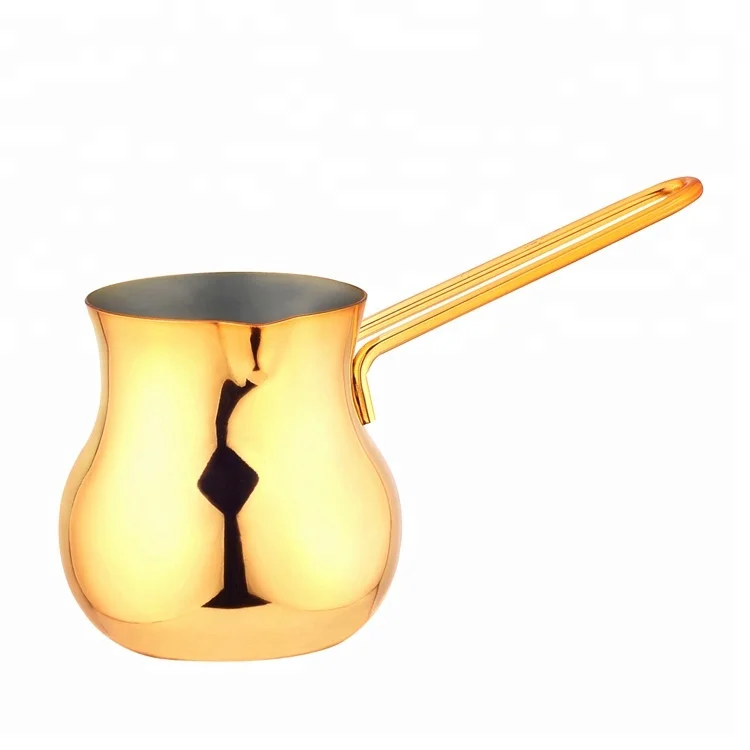 Stainless steel  Turkish  Milk Coffee Pot cup Belly Shape Simple Coffee & Tea pot Sets