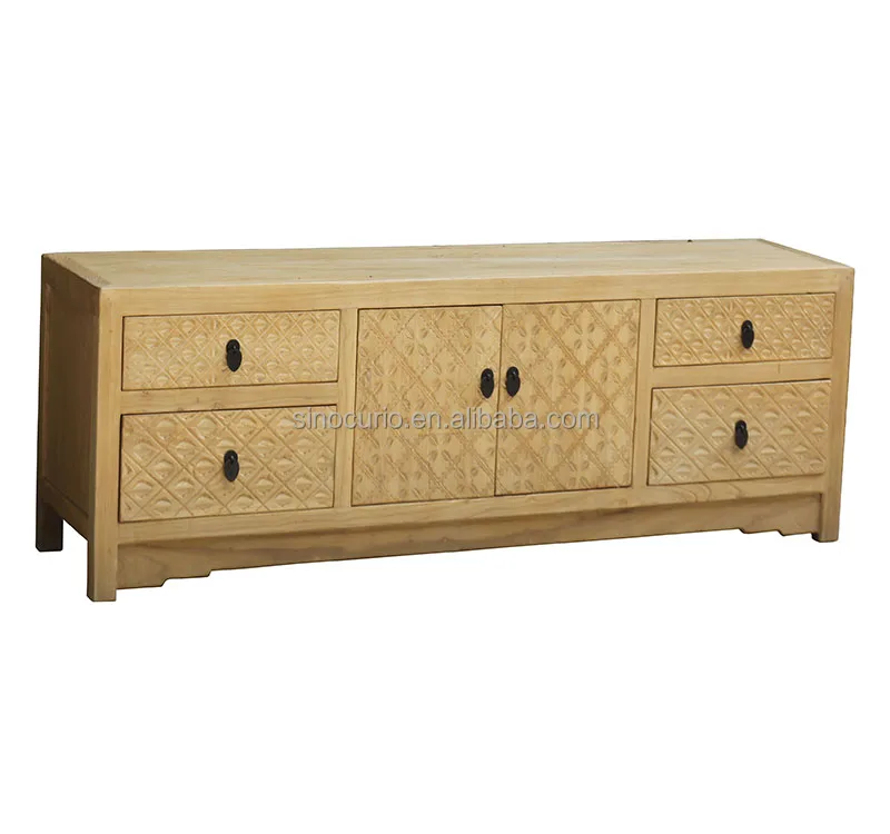 chinese antique furniture reclaimed wood tv stand & cabinet