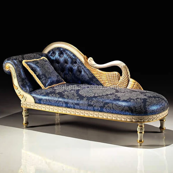 Royal Chaise Wooden Lounge Chair Modern Hotel Chair Hotel Furniture Lounge Countryside Style Carve Single Sofa Luxury Red No.33