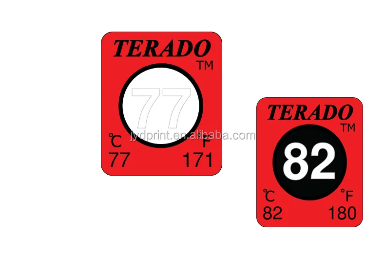 printing custom temperature indicator heat color changing label
