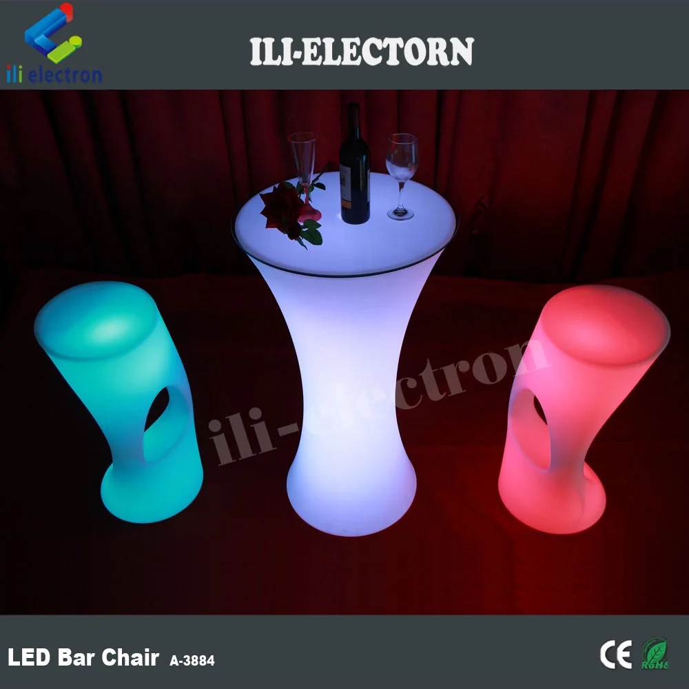 Modern plastic led glowing bar furniture led bar table