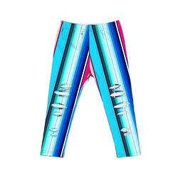 Леггинсы детские бесшовные, эластичные, мягкие, с рисунком лотоса, с дырками, новый дизайн