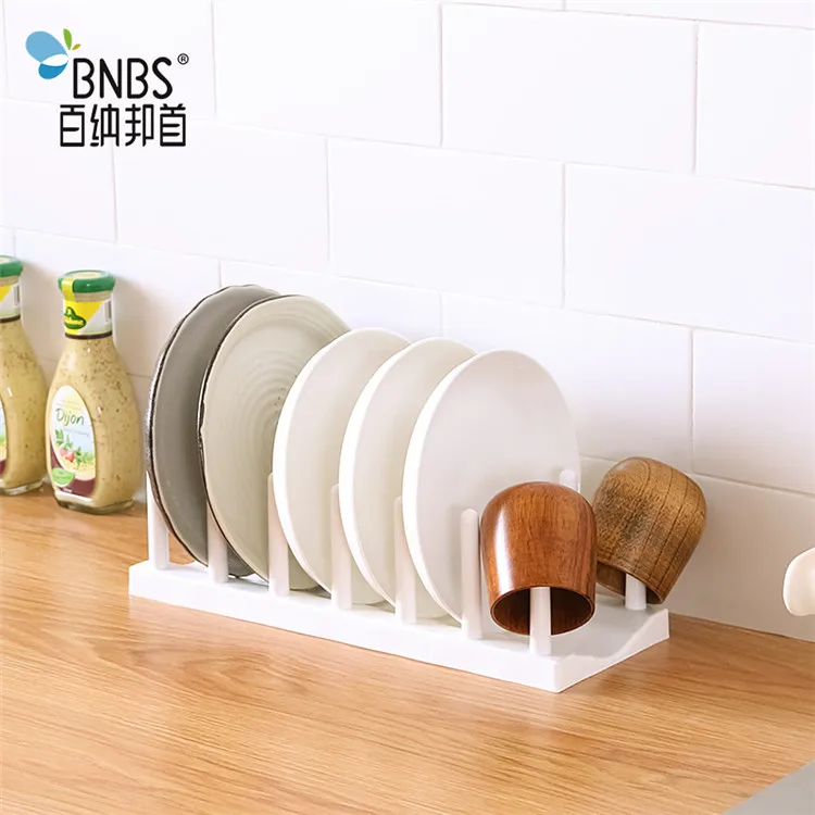 Дешевый кухонный пластиковый держатель для чашек, сушилка для посуды, сушилка для тарелок
