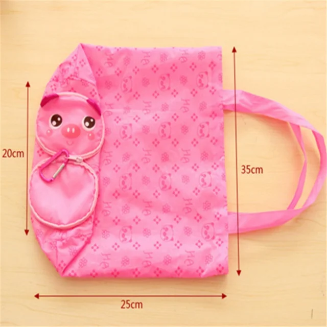 Osgoodway Мультфильм Аниме складной Торговый Tote многоразовая эко-сумка панда лягушка, Свинья медведь Водонепроницаемая хозяйс