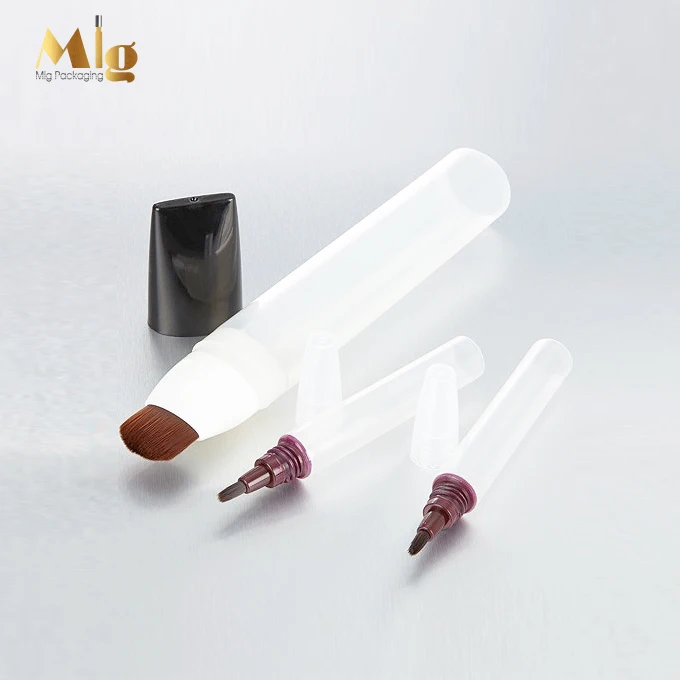 Пластиковая OEM различная Косметическая кисть аппликатор трубка офсетная печать