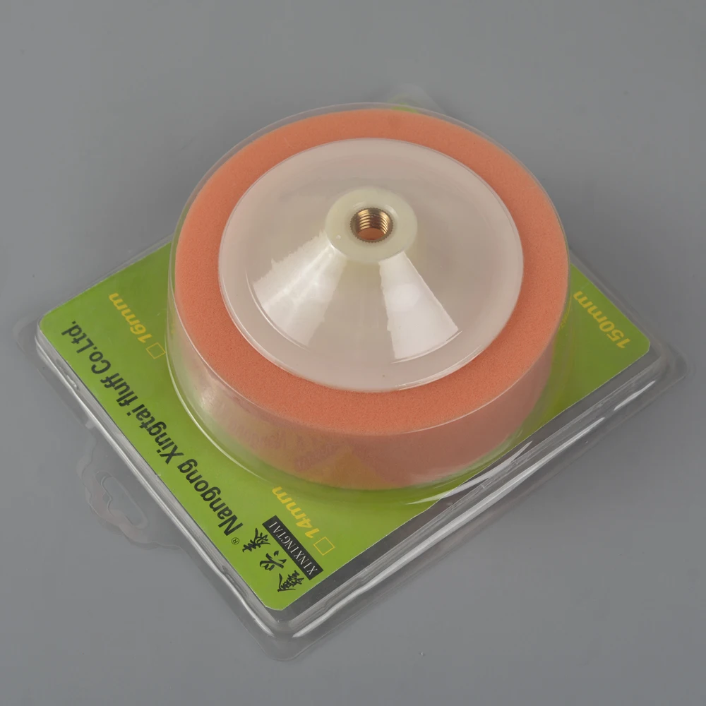 Medium Hardness Thread M14 sponge Polishing wheel Foam Car Buffing Pad