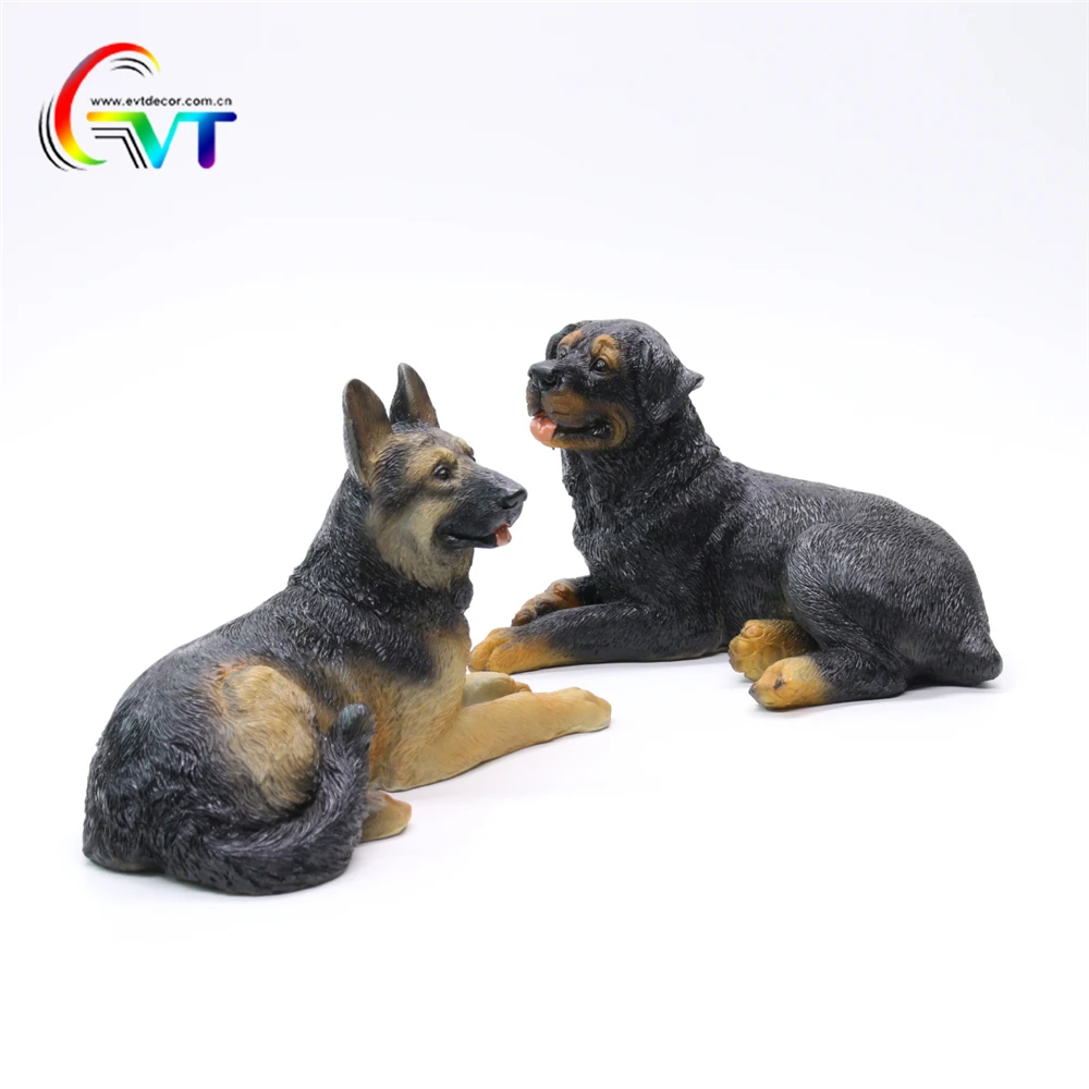Large Garden Statues Animal Decoration Resin Dog Figurines