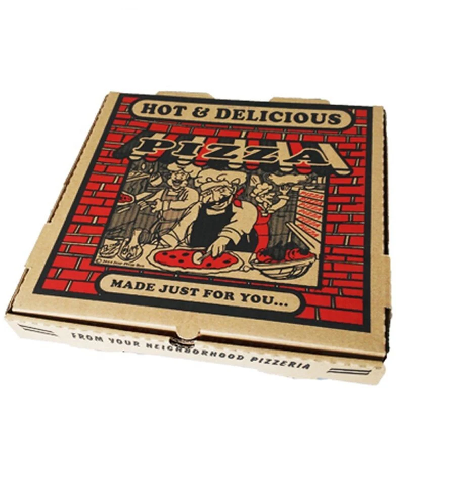 Wholesale pizza packing boxes with logo printing customized pizza box