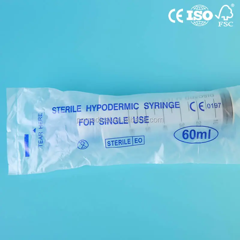 Disposable plastic 60ml 50ml feeding syringe