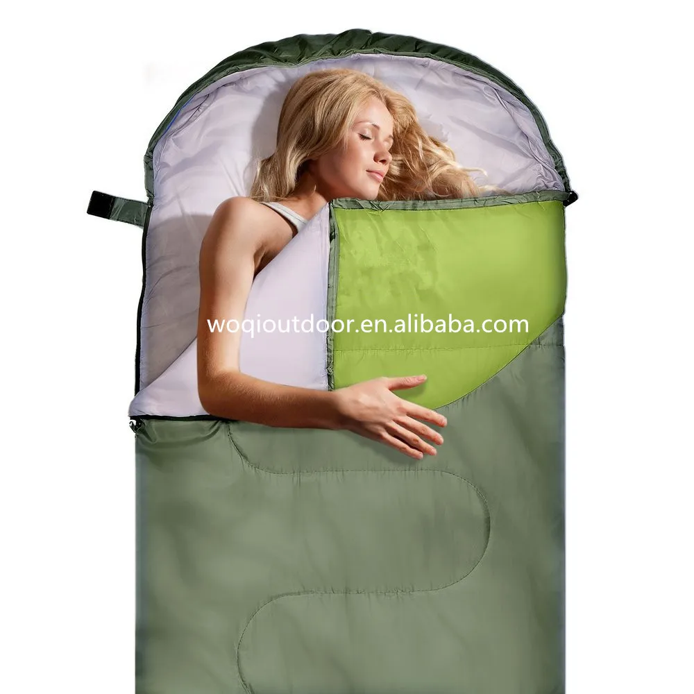 Woqi ultralight sleeping bag Compact Waterproof Windproof Envelope Style hiking camping sleeping bag