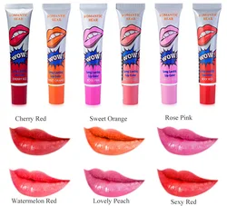 Melason Wholesale 6 Colors Wow Romantic Bear Peel Off Lipstick Gloss Waterproof Matte Lip gloss Hotsell Cosmetics