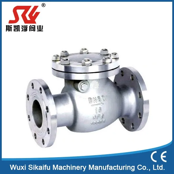 6 inch Stainless Steel Exceptional flanged back pressure retention swing check valve