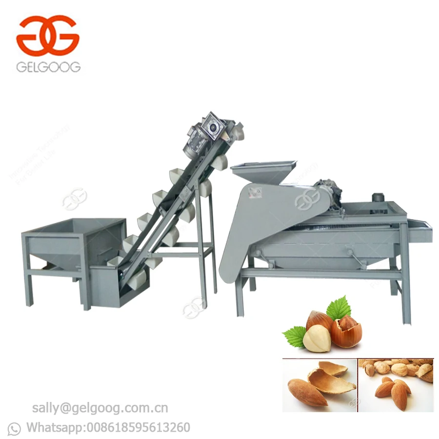 
Professional Hazelnut Shelling Almond Huller Machine Palm Nut Breaking Machine 