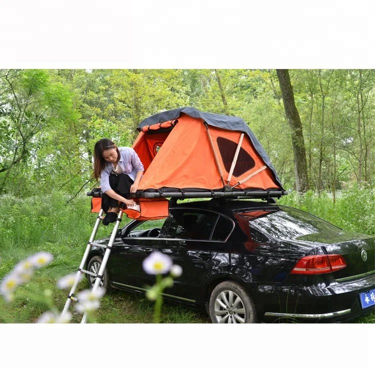 4 person hard shell easy installation car roof top tent for camping