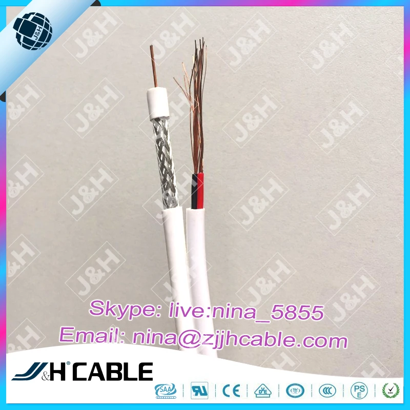 CE Сертифицировано RG6 С 2 ядра Кабель Коаксиальный Самым Лучшим Ценой