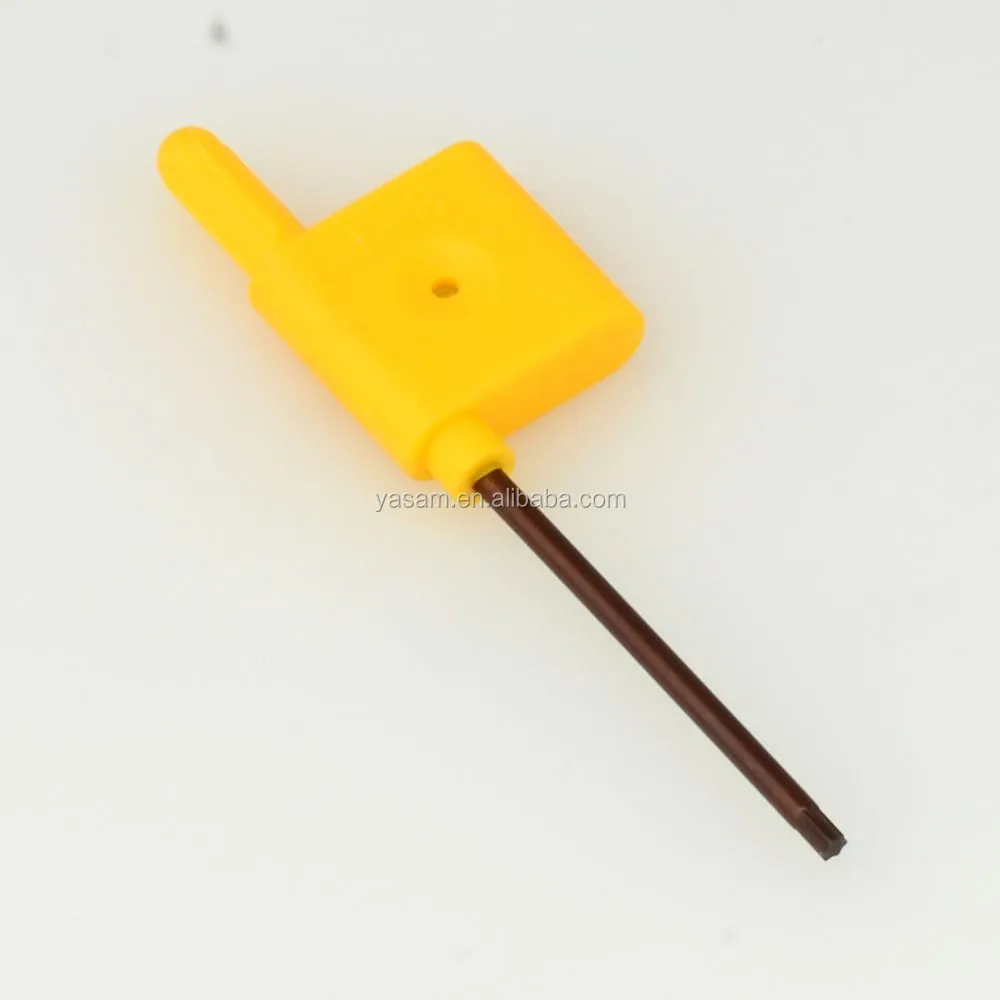 T7 T8 T10 T9 T15 T20 T25 yellow colour FLAG TYPE Torx wrench for cutting tools
